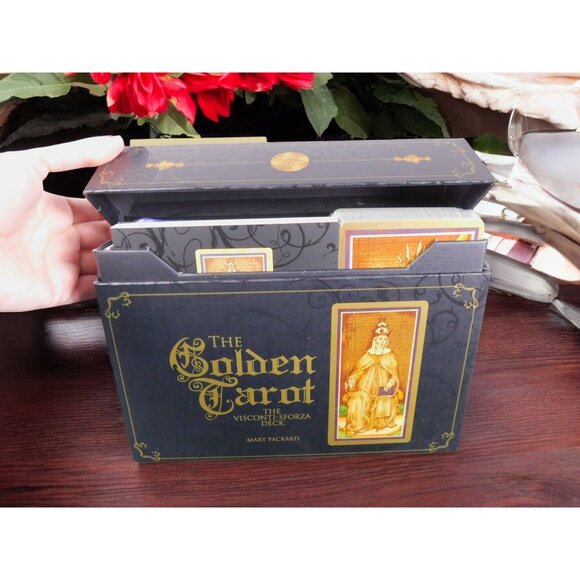 The Golden Tarot: Visconti-Sforza Deck by Mary Packard, New in Box - Picture 1 of 11